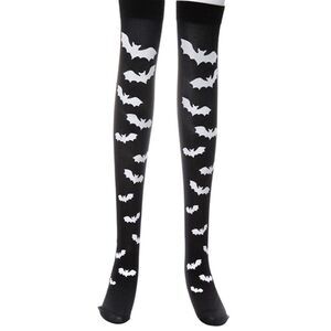 Black Batty Bats Thigh High Over Knee Stocking Socks